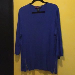 Peck&Peck Beautiful Womans Vneck Tunic